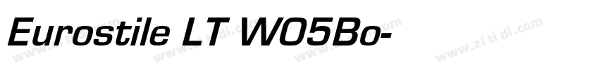 Eurostile LT W05 Bo字体转换